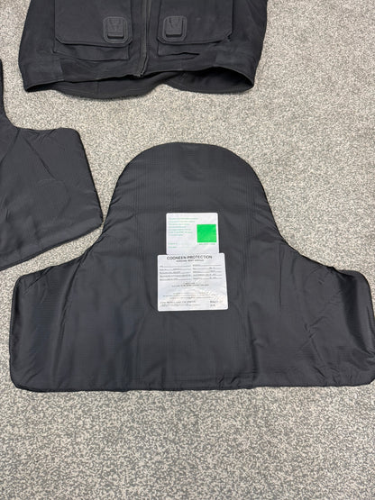 Ex Police Cooneen Body Armour Stab Vest MEDIUM Anti Stab & Ballistic HG1A & KR1 + Bag VGC