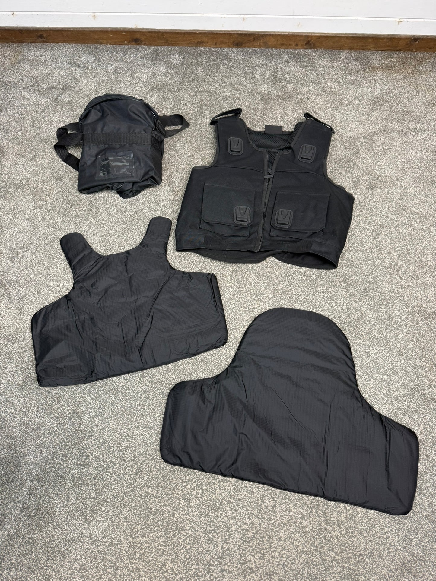Ex Police Cooneen Body Armour Stab Vest MEDIUM Anti Stab & Ballistic HG1A & KR1 + Bag VGC