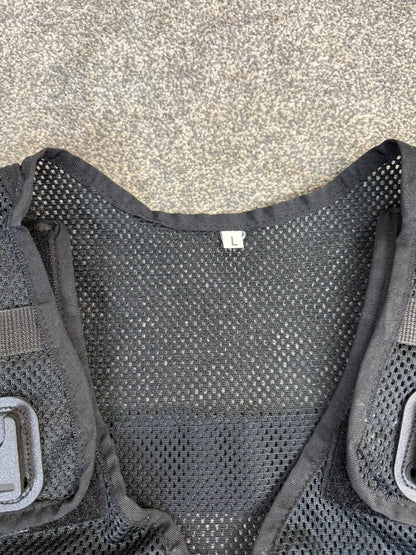 Ex Police Arktis Black Tactical Utility Vest With Pouches Security - Large