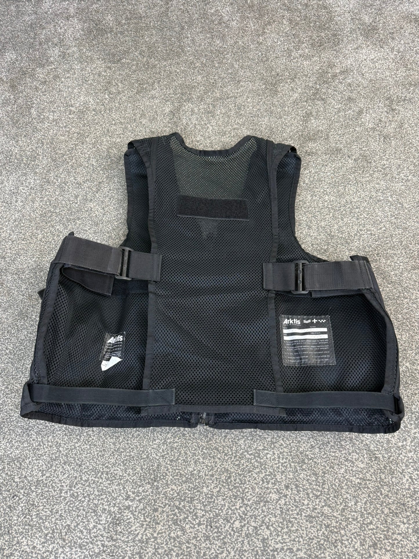Ex Police Arktis Black Tactical Utility Vest With Pouches Security - Large