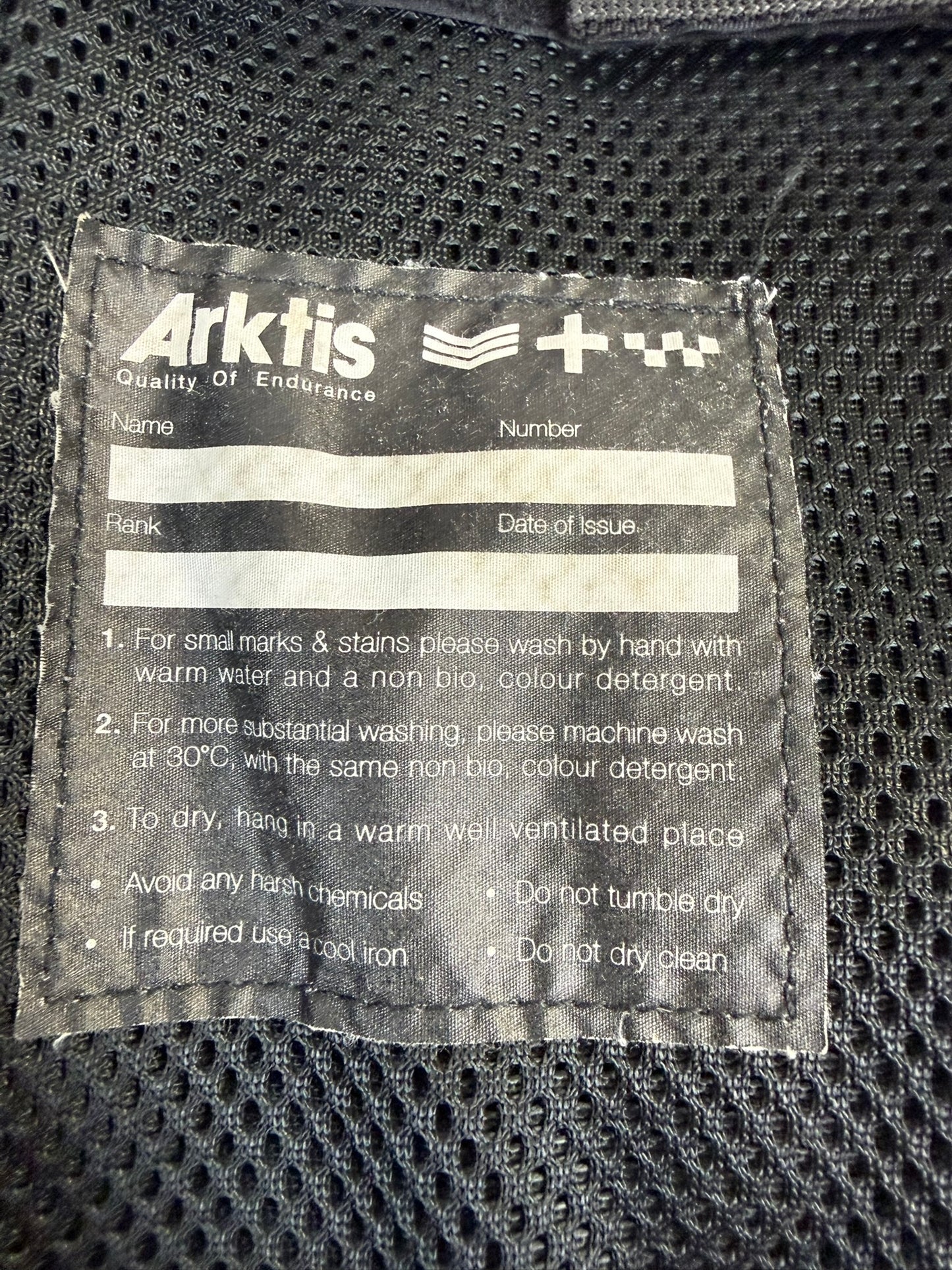 Ex Police Arktis Black Tactical Utility Vest With Pouches Security - Large