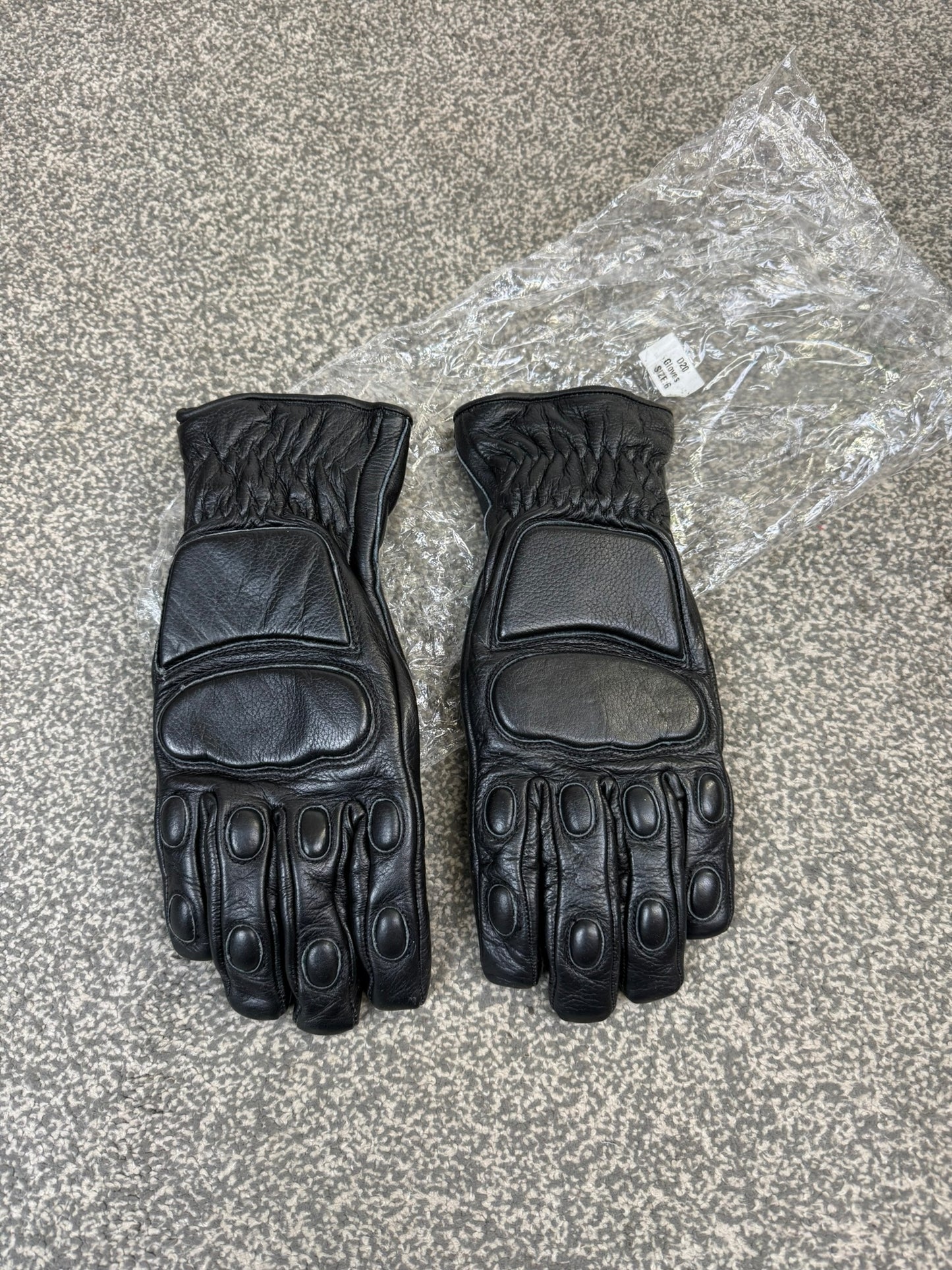 NEW MLA Defender Leather Riot Gloves Size 6 Motorcycle Biker Paintball Airsoft Security