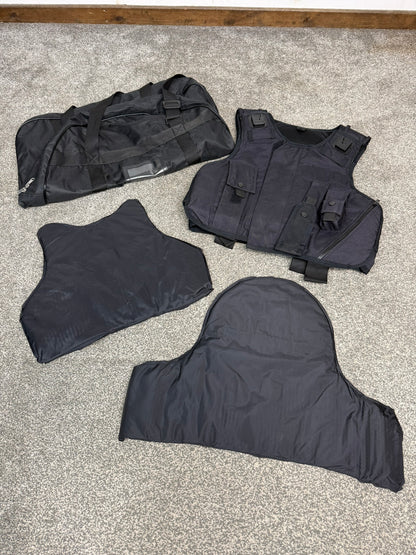 Ex Police Global Armour Body Armour Stab Vest & Bag SMALL Anti Stab & Ballistic HG1A / KR1