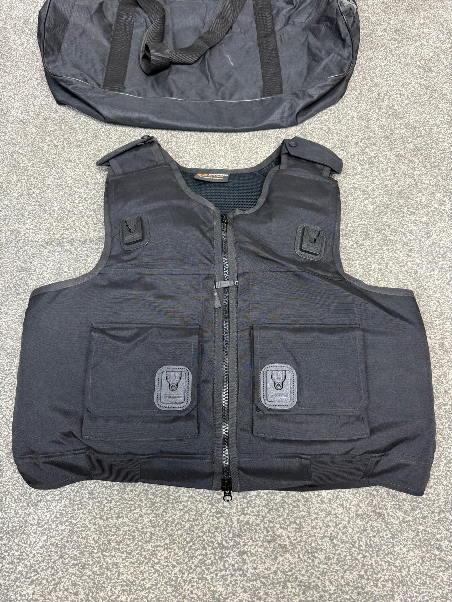 Ex Police Cooneen Body Armour Stab Vest + Bag X LARGE Anti Stab & Ballistic HG1A & KR1 - VGC