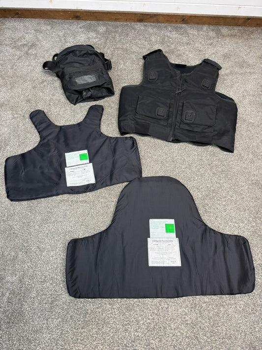 Ex Police Cooneen Body Armour Stab Vest + Bag X LARGE Anti Stab & Ballistic HG1A & KR1 - VGC