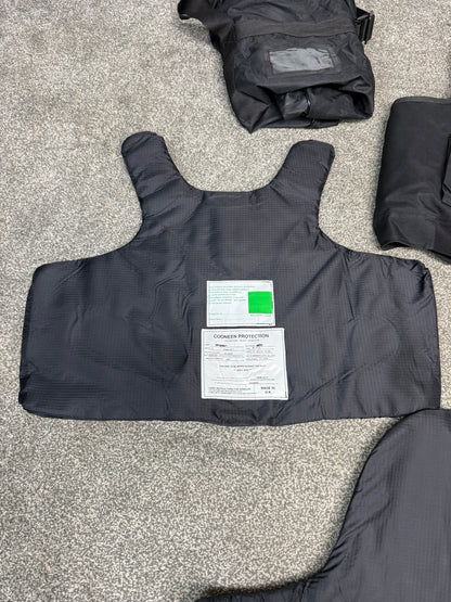 Ex Police Cooneen Body Armour Stab Vest + Bag X LARGE Anti Stab & Ballistic HG1A & KR1 - VGC