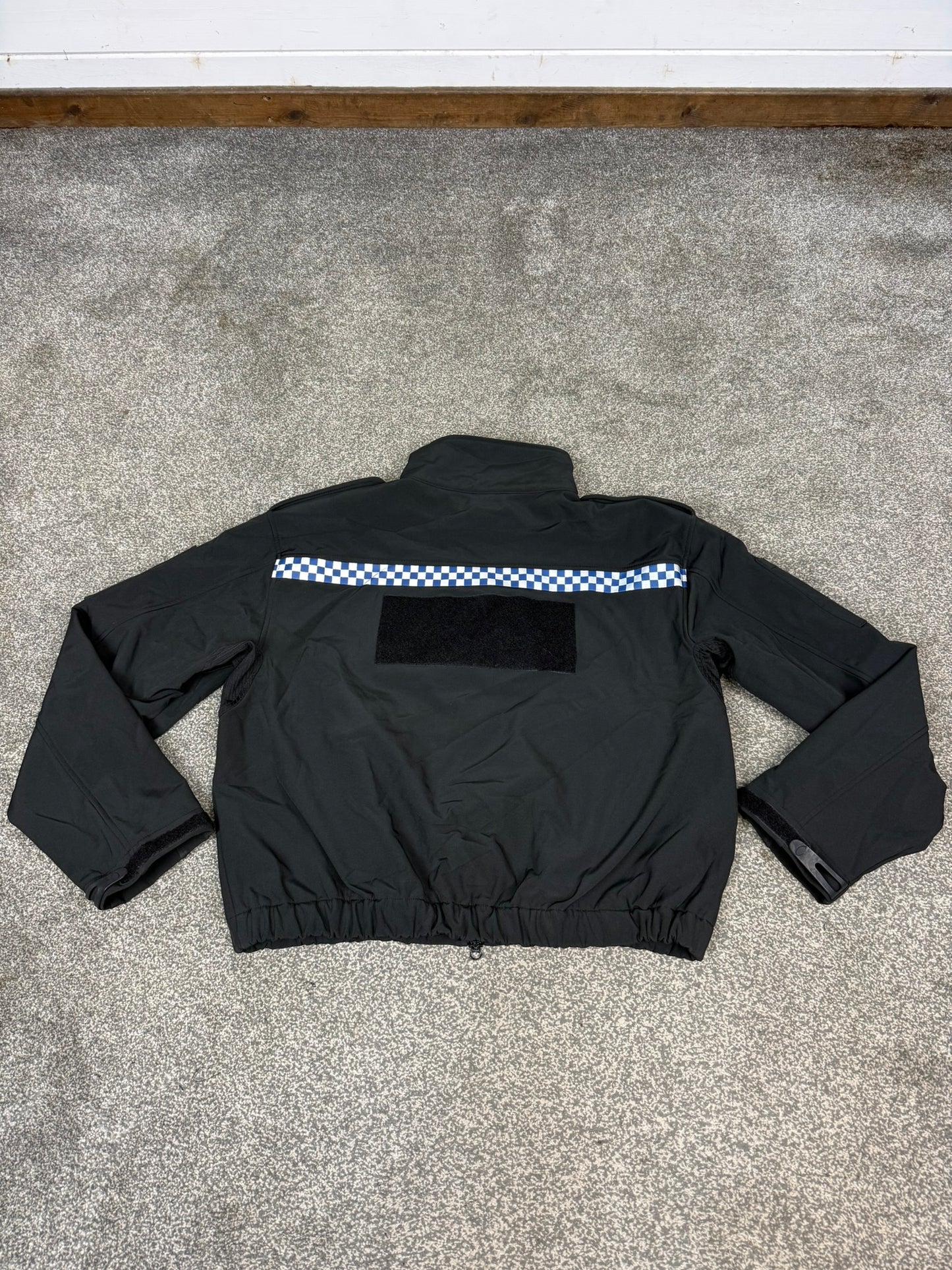 Ex Police Black Soft Shell Fleece Jacket Embroidered Security Patrol TV Film PR2SSF1