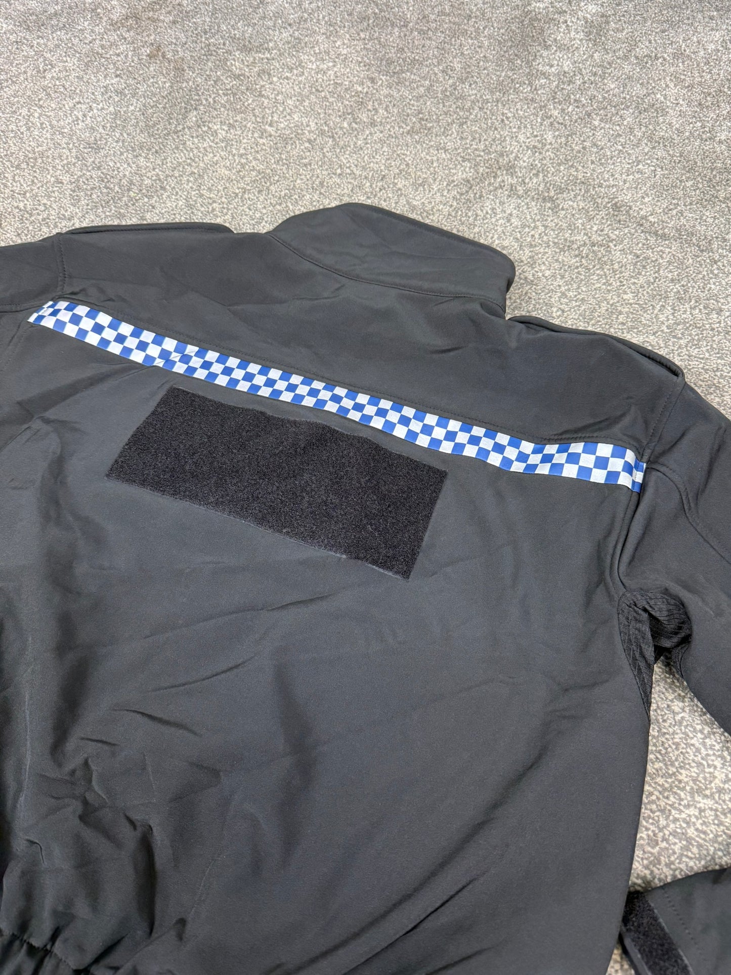 Ex Police Black Soft Shell Fleece Jacket Embroidered Security Patrol TV Film PR2SSF1