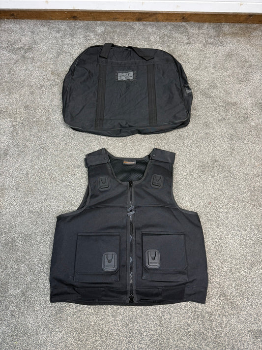 Ex Police Cooneen Body Armour Stab Vest LARGE Anti Stab & Ballistic HG1A & KR1 + Bag VGC