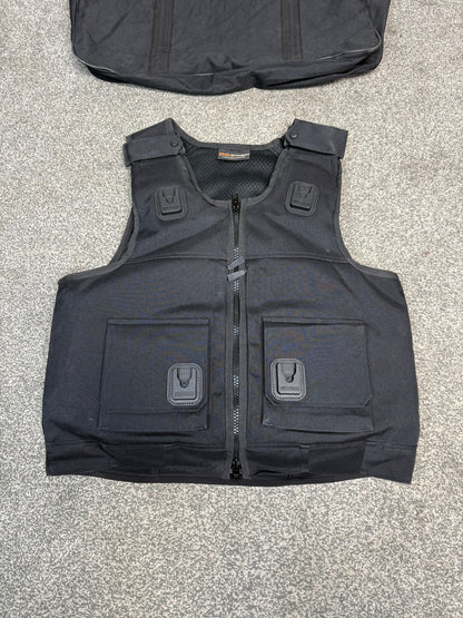 Ex Police Cooneen Body Armour Stab Vest LARGE Anti Stab & Ballistic HG1A & KR1 + Bag VGC