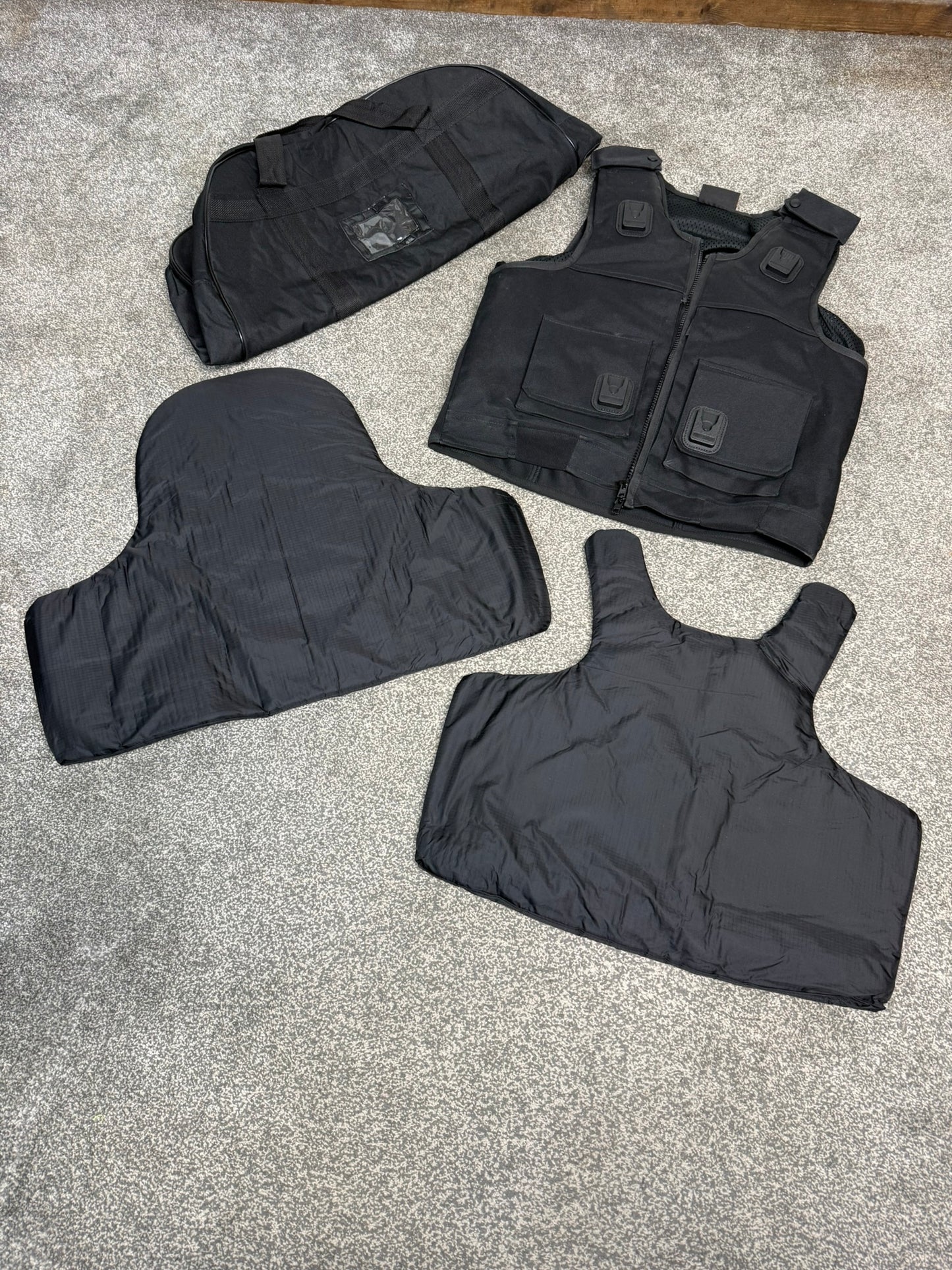 Ex Police Cooneen Body Armour Stab Vest LARGE Anti Stab & Ballistic HG1A & KR1 + Bag VGC
