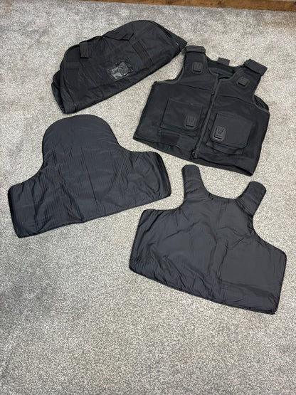 Ex Police Cooneen Body Armour Stab Vest LARGE Anti Stab & Ballistic HG1A & KR1 + Bag VGC