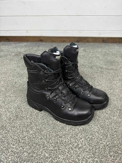 Altberg Peacekeeper P3 VS Black Leather Waterproof Combat Boots Size UK 6