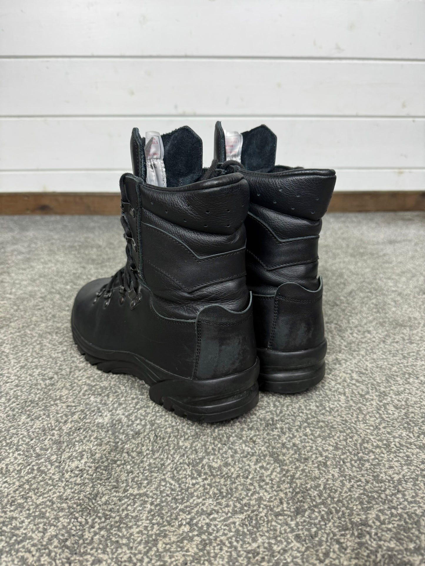 Altberg Peacekeeper P3 VS Black Leather Waterproof Combat Boots Size UK 6