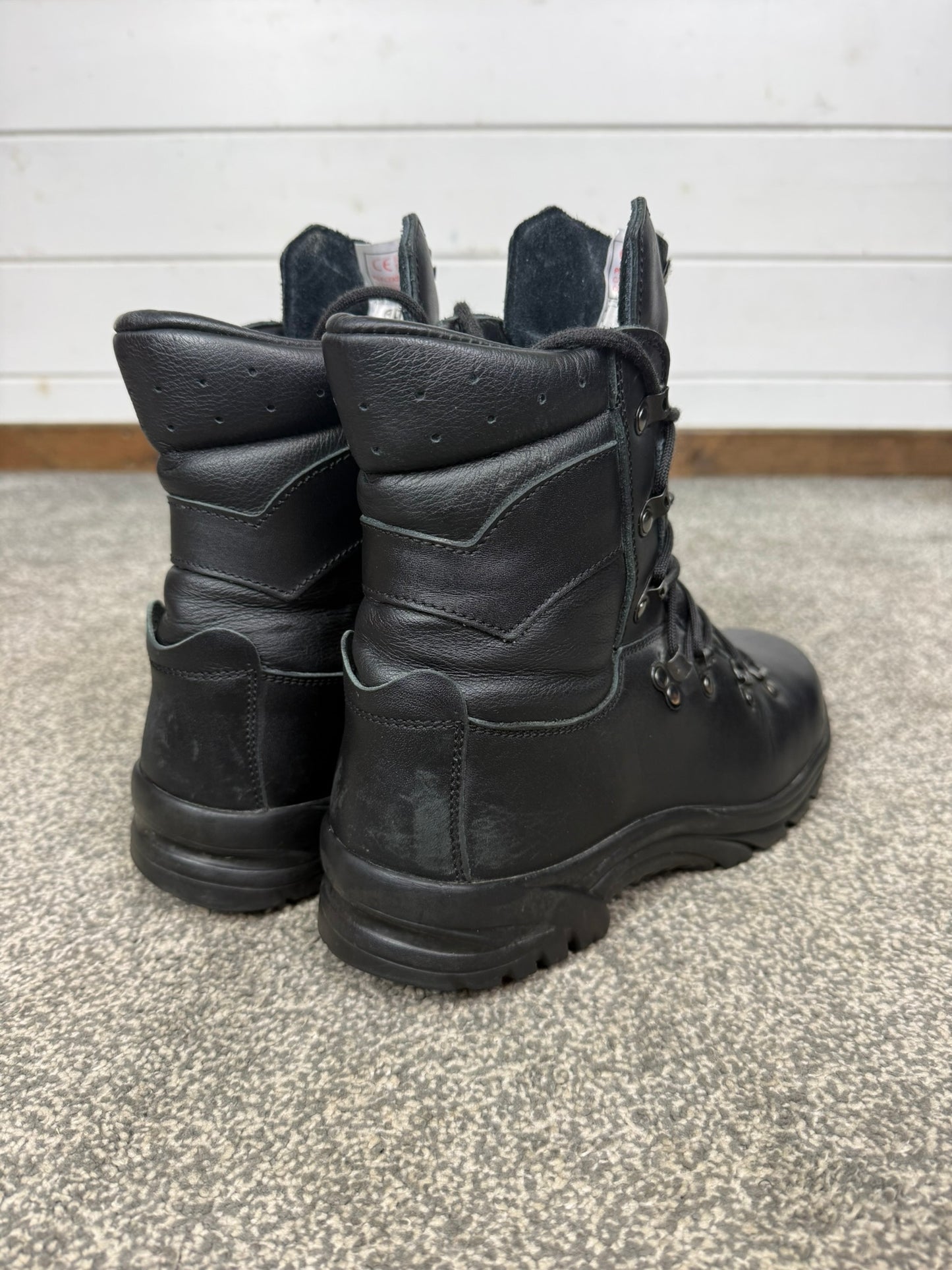 Altberg Peacekeeper P3 VS Black Leather Waterproof Combat Boots Size UK 6