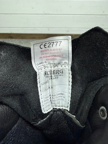 Altberg Peacekeeper P3 VS Original Black Leather Waterproof Combat Boots Size UK 9.5