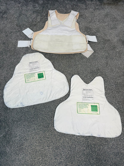 Ex Police Meggitt Covert Body Armour Stab Vest MEDIUM Anti Stab & Ballistic HG1A & KR2