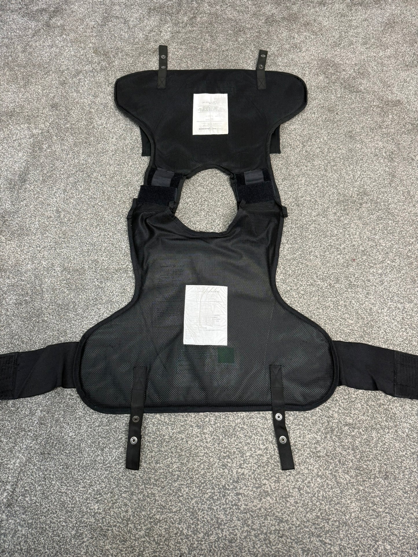 Ex Police Second Chance Body Armour Stab Vest X LARGE Anti Stab & Ballistic HG1A & KR1