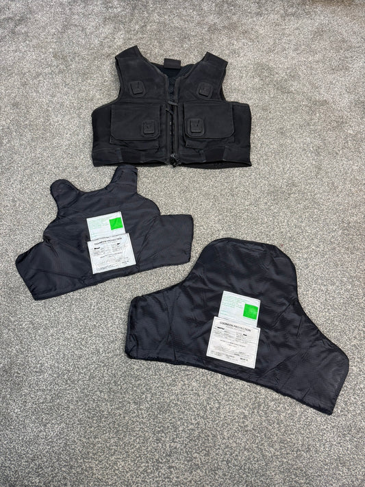 Ex Police Cooneen Body Armour Stab SMALL Vest Anti Stab & Ballistic HG1A & KR1 Security