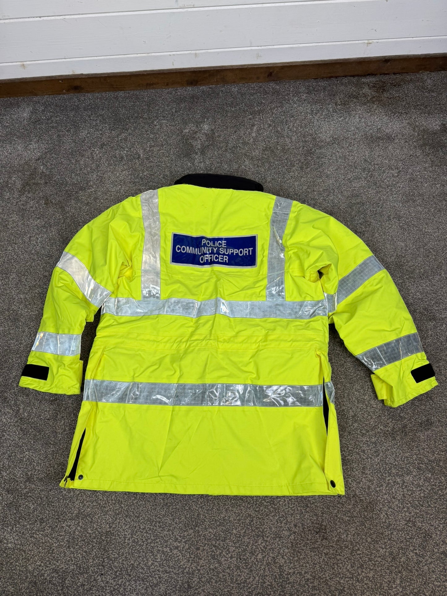 Ex PCSO Police Hi-Vis Waterproof Jacket BADGED With Klickfast & Quilted Liner