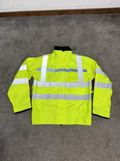 Ex Police Hi-Vis Waterproof Bomber Jacket Walking Biker Recovery Coat