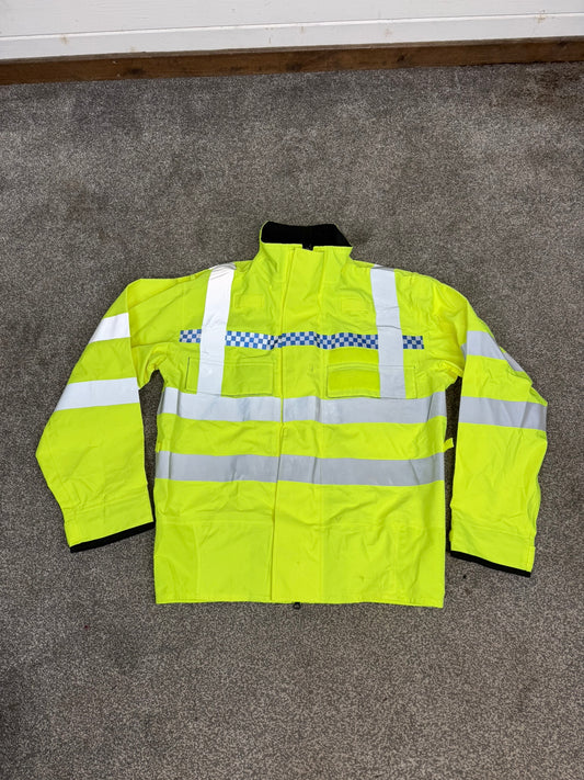 Ex Police Hi-Vis Waterproof Bomber Jacket Walking Biker Recovery Coat