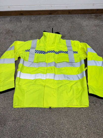 Ex Police Hi-Vis Waterproof Bomber Jacket Walking Biker Recovery Coat