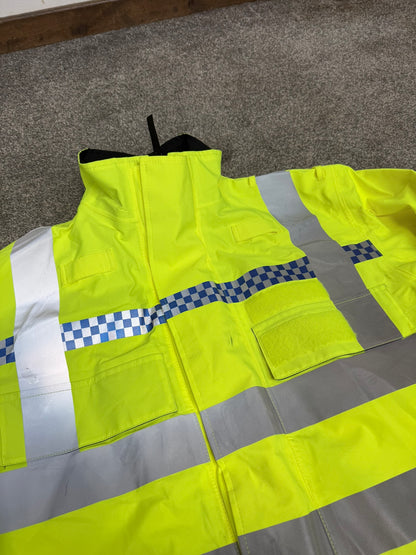 Ex Police Hi-Vis Waterproof Bomber Jacket Walking Biker Recovery Coat