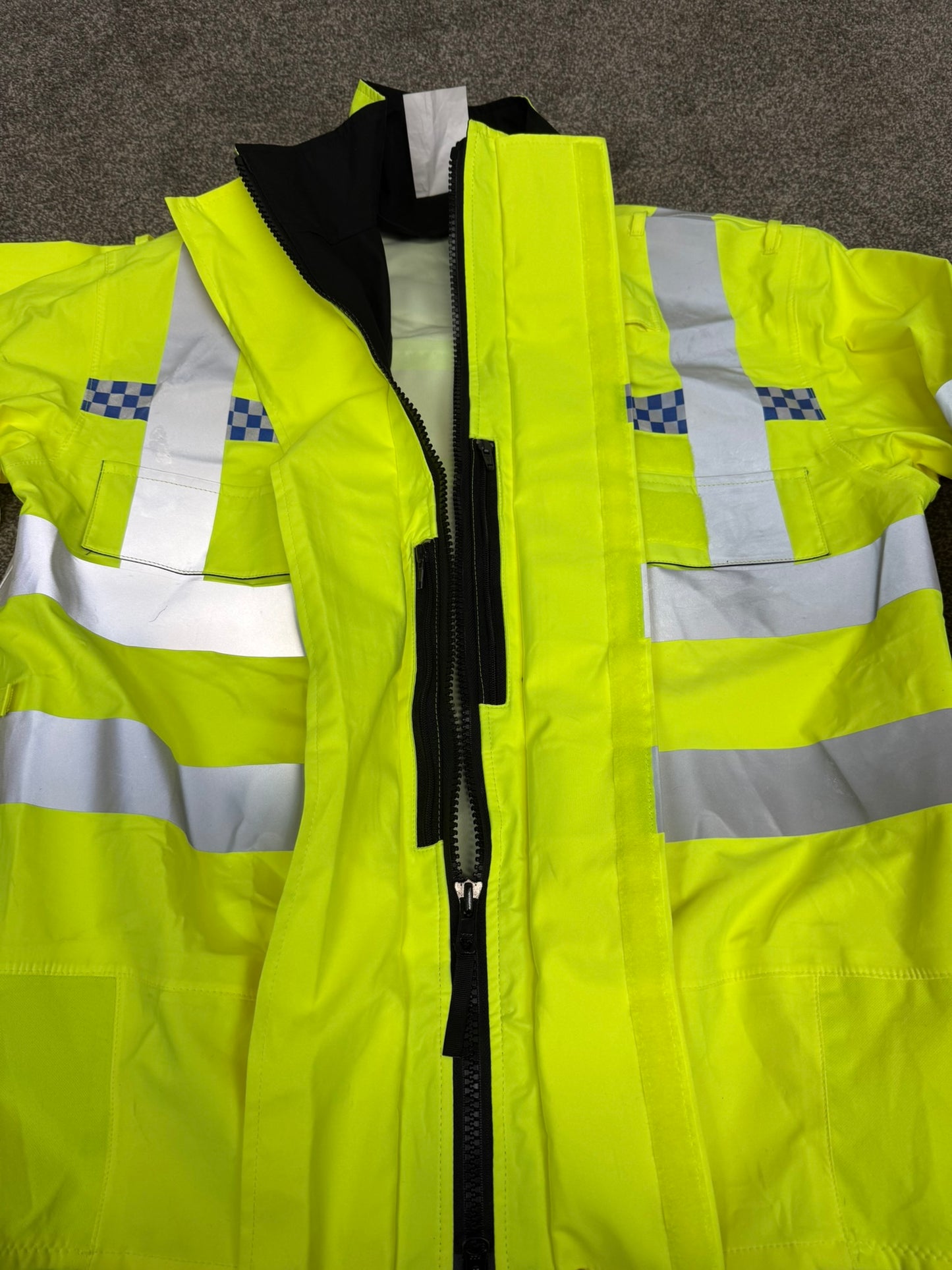 Ex Police Hi-Vis Waterproof Bomber Jacket Walking Biker Recovery Coat
