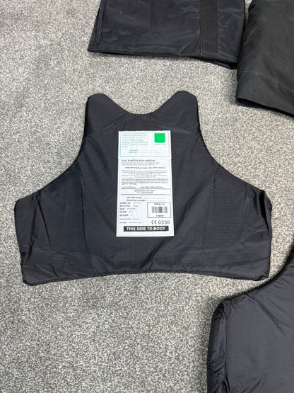 Ex Police Safariland Body Armour Stab Vest + Bag Anti Stab & Ballistic HG1A & KR1 - MEDIUM