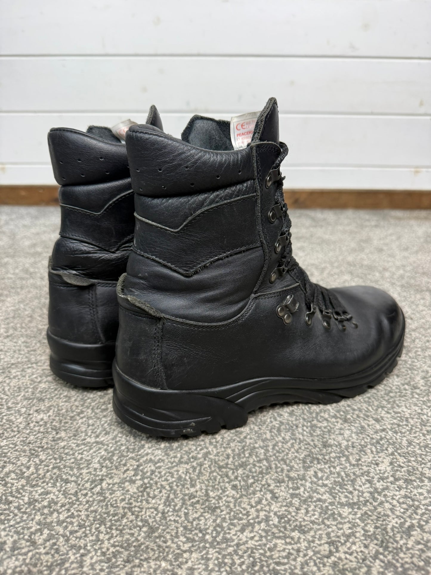 Altberg Peacekeeper P3 VS Black Leather Safety Combat Boots Size UK 9