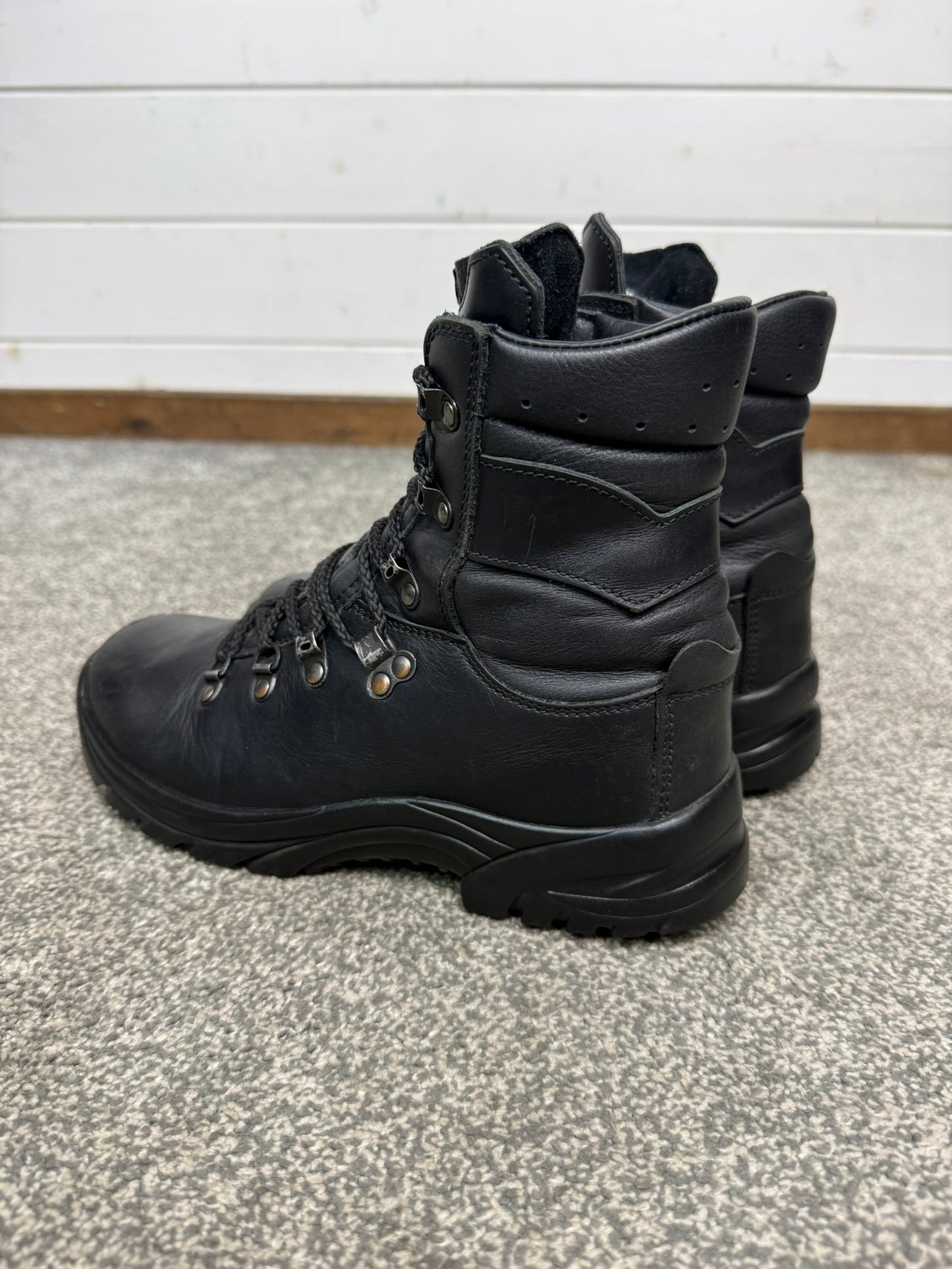 Altberg Peacekeeper P3 VS Black Leather Safety Combat Boots Size UK 5.5