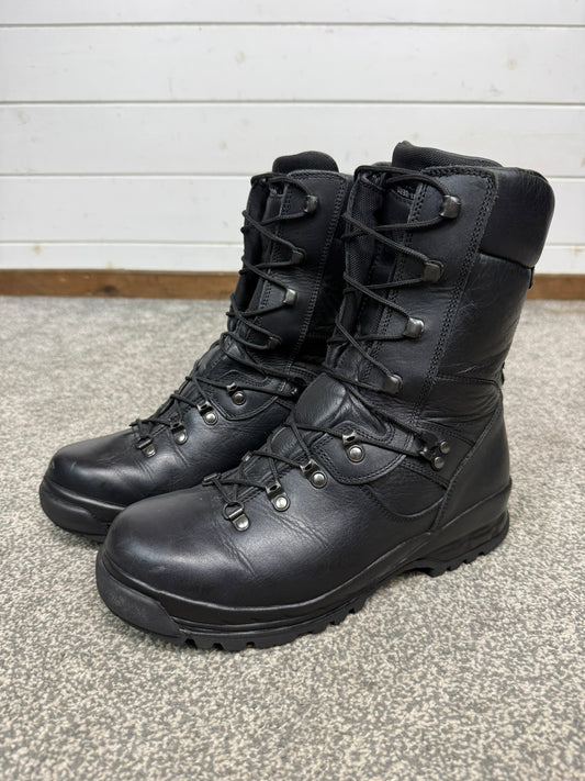 Altberg Sneeker Black Leather Safety Combat Boots Hiking Walking Size UK 8 Wide