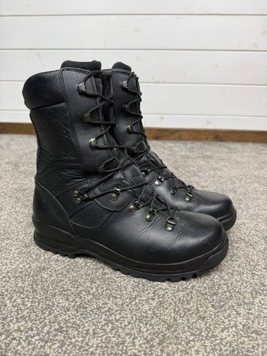 Altberg Sneeker Black Leather Safety Combat Boots Hiking Walking Size UK 8 Wide
