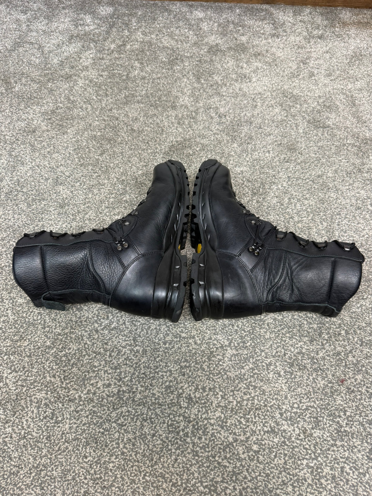 Altberg Sneeker Black Leather Safety Combat Boots Hiking Walking Size UK 8 Wide