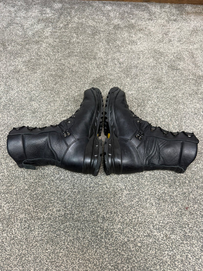 Altberg Sneeker Black Leather Safety Combat Boots Hiking Walking Size UK 8 Wide