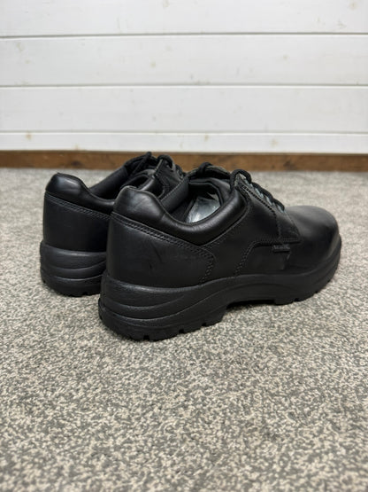 Goliath Black Leather Industrial Safety Steel Toe Cap Shoes UK 9