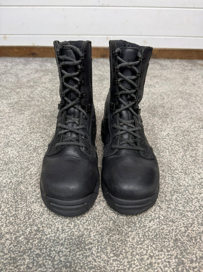 Ex Police Magnum Shield WPI Tactical Boots Black Leather UK 4 Security Work