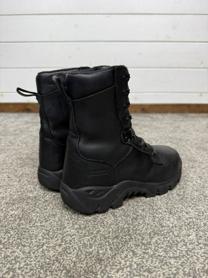Ex Police Magnum Shield WPI Tactical Boots Black Leather UK 4 Security Work