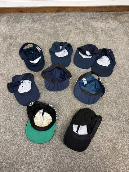 9x Ex Police Baseball Cap Job Lot Collectors Display Film TV Uniform