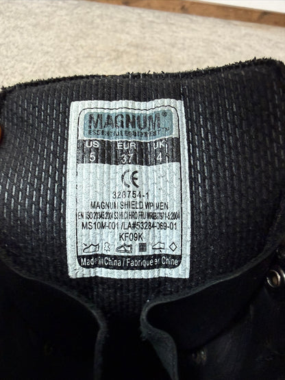 Ex Police Magnum Shield WPI Tactical Boots Black Leather UK 4 Security Work