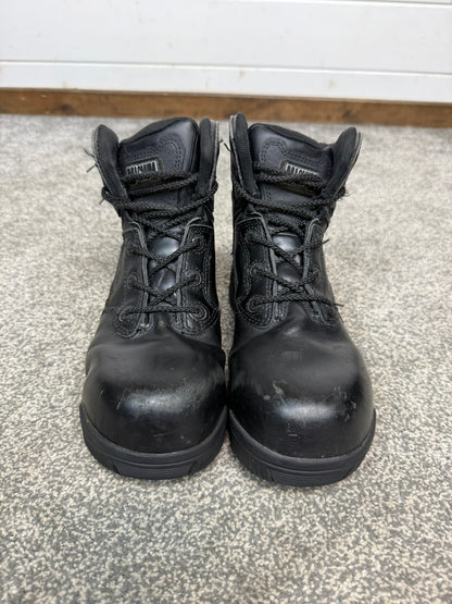 Ex Police Magnum Stealth Force 6.0 Combat Boots Black Leather UK 4 Security