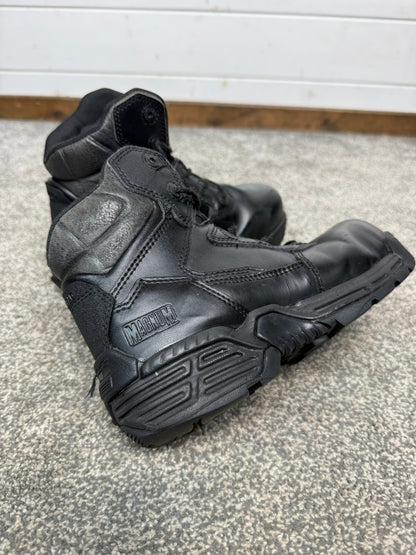 Ex Police Magnum Stealth Force 6.0 Combat Boots Black Leather UK 4 Security