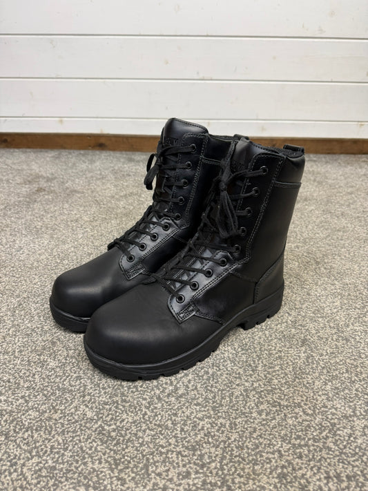 Magnum Elite Shield Met Black Leather Combat Boots UK 8 Ex Police Security Work