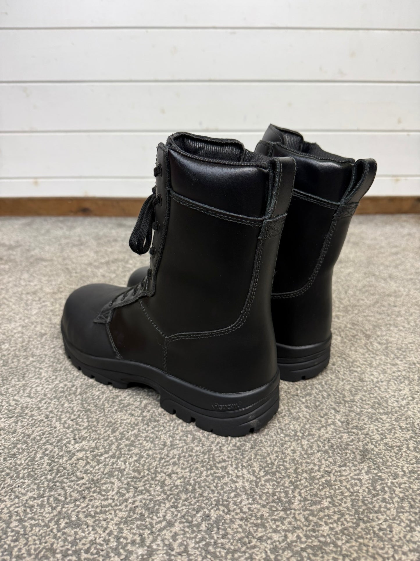 Magnum Elite Shield Met Black Leather Combat Boots UK 8 Ex Police Security Work