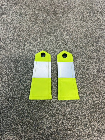 Ex Police Hi-Vis Shoulder Epaulettes PAIR Prison Film Security Uniform