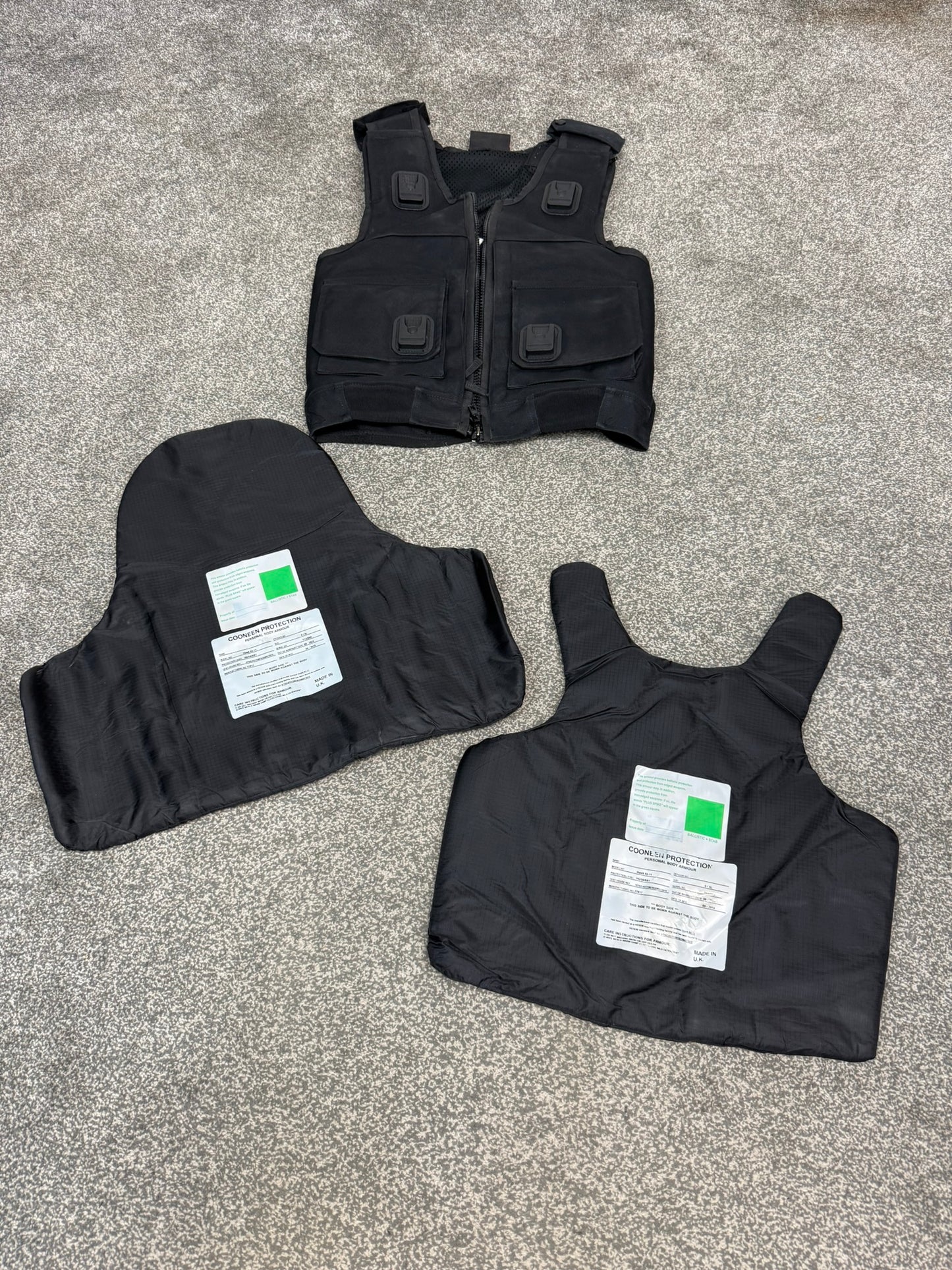 Ex Police Cooneen Body Armour Stab Vest SMALL Anti Stab & Ballistic HG1A & KR1 Security