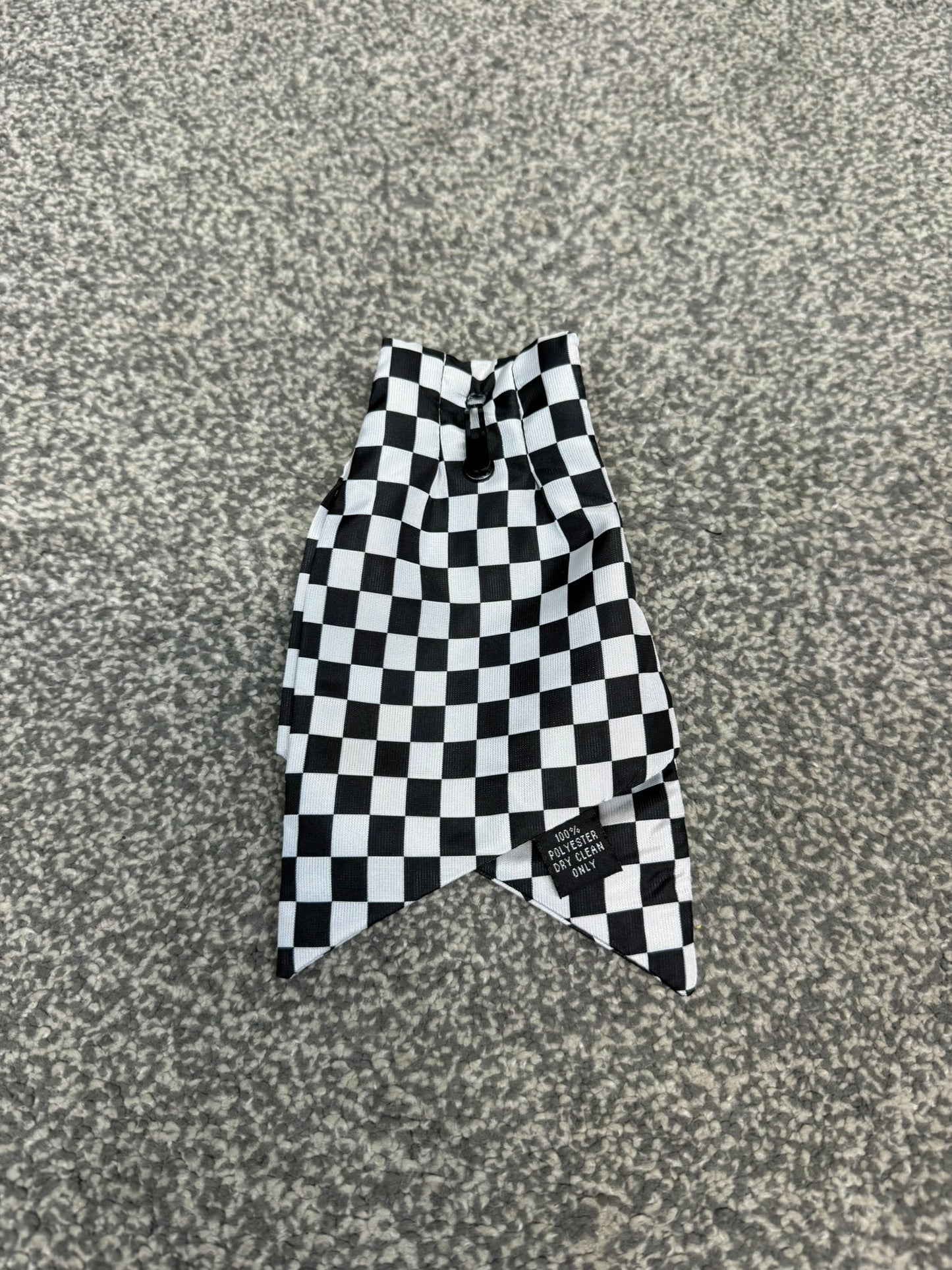 Ex Police WPC Chequered Cravat Tie Clip On Security Uniform Tie