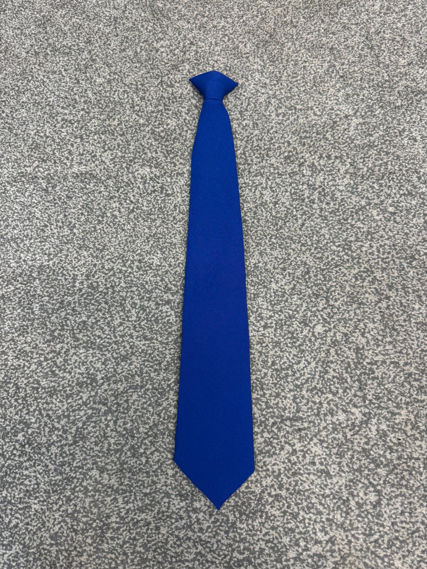 Ex Police Royal Blue Clip On Tie Polyester Full Length Single or Bundles SIA Security Uniform