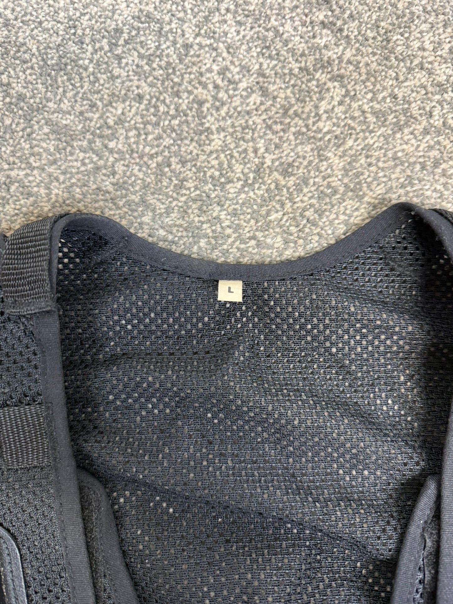 Ex Police Black Utility Tac Vest LRG Equipment Vest Security Patrol Airsoft